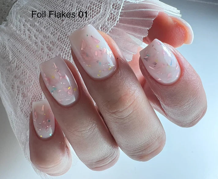 LOONA FOIL FLAKES RUBBER BASE 01