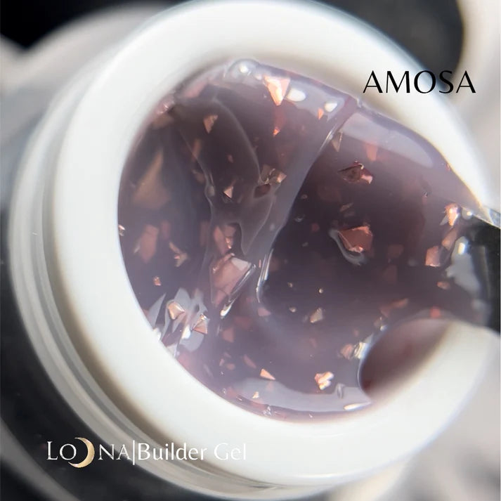 LOONA FOIL FLAKES BUILDER GEL AMOSA 15 ml