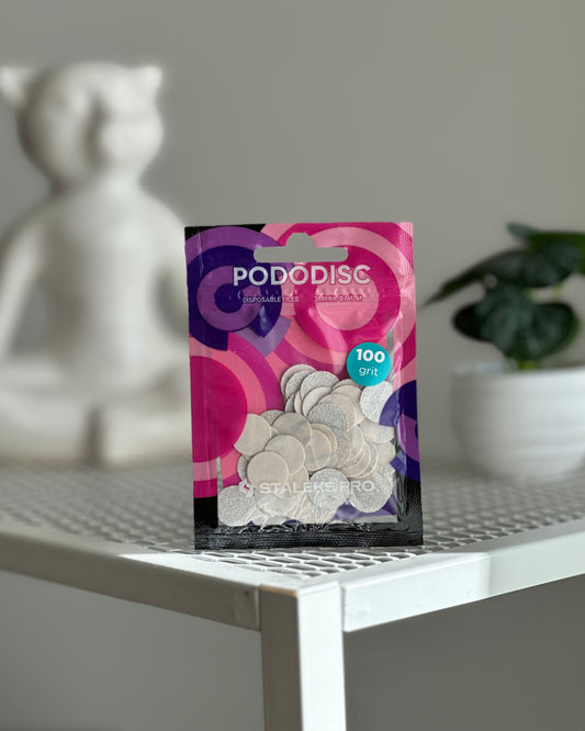 Disposable white files PODODISC S 15 mm EXPERT 100 grit (50 pcs)