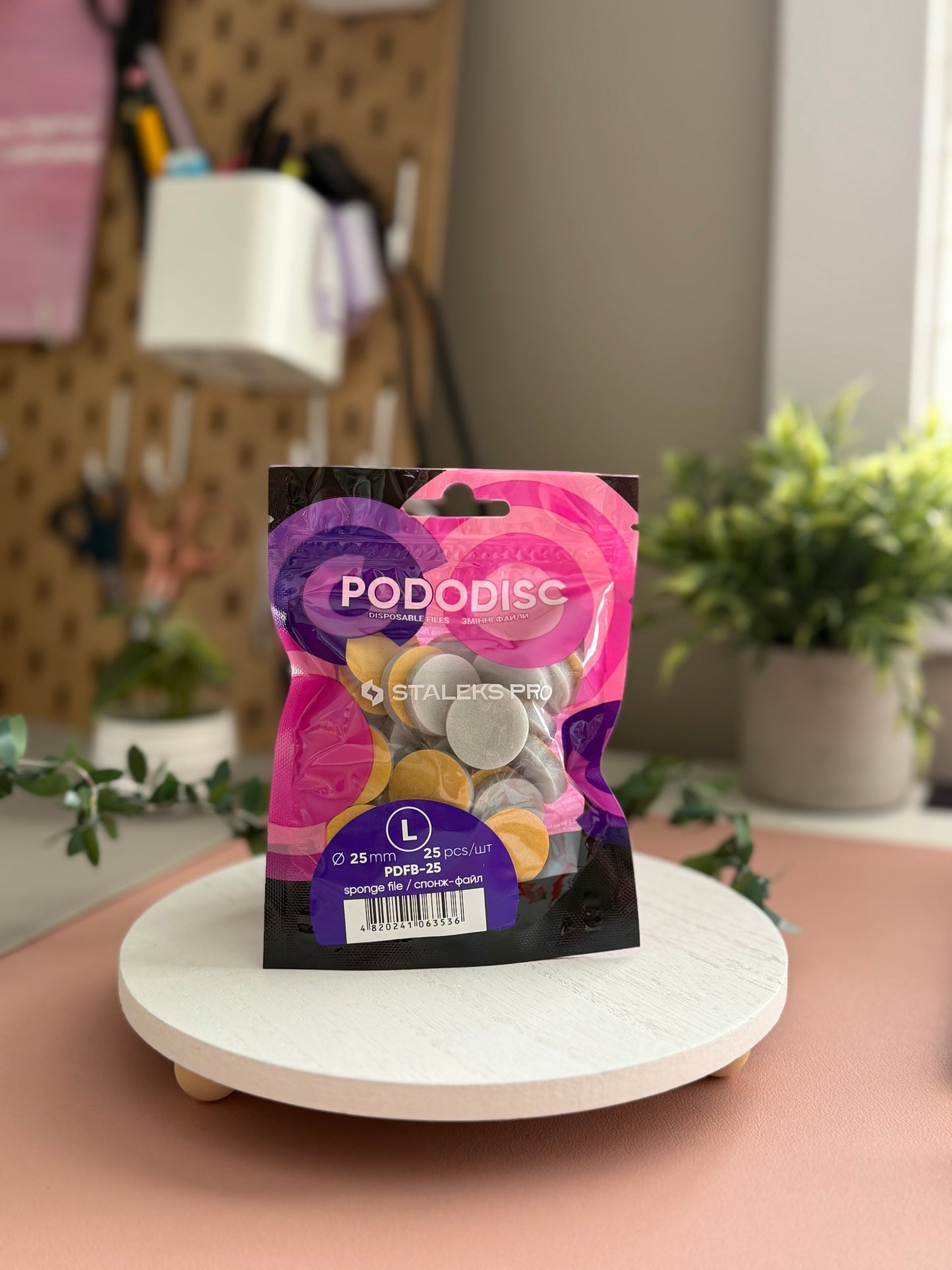 Disposable files-sponges for pedicure disc PODODISC EXPERT L 25 mm (25 pcs)