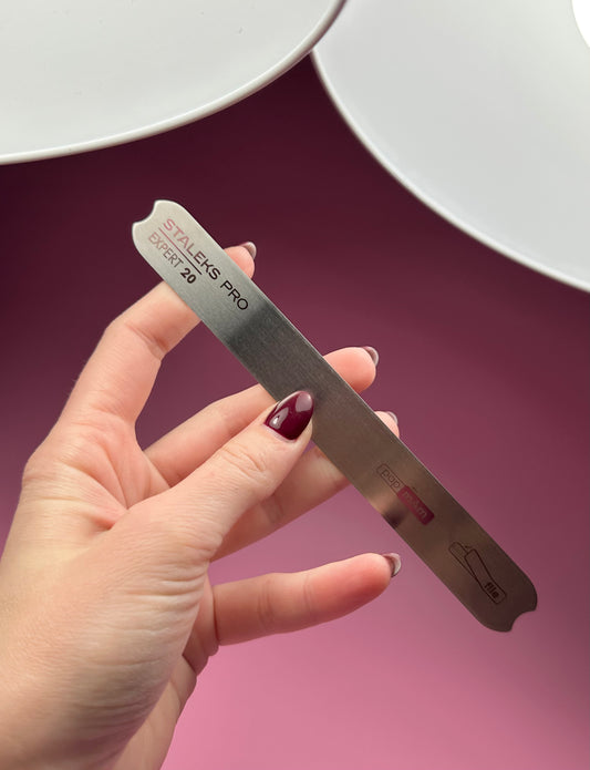 STALEKS Pro Straight Metal Base for Nail File EXPERT 20