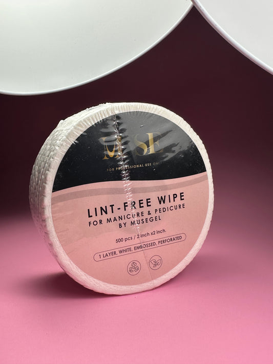 MUSE Lint-Free ECO Wipe for Manicure & Pedicure  500 pcs, 2x2 inches