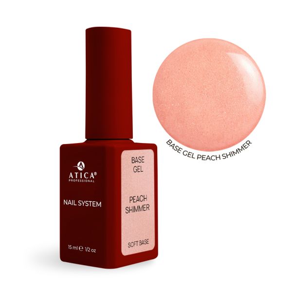 ATICA Base Gel Peach Shimmer 15 ml