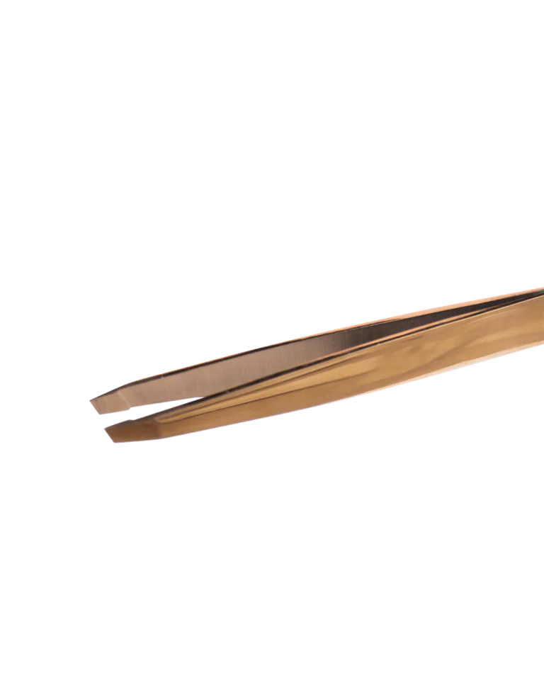 ZOLA Professional eyebrow tweezers GOLD (beveled)