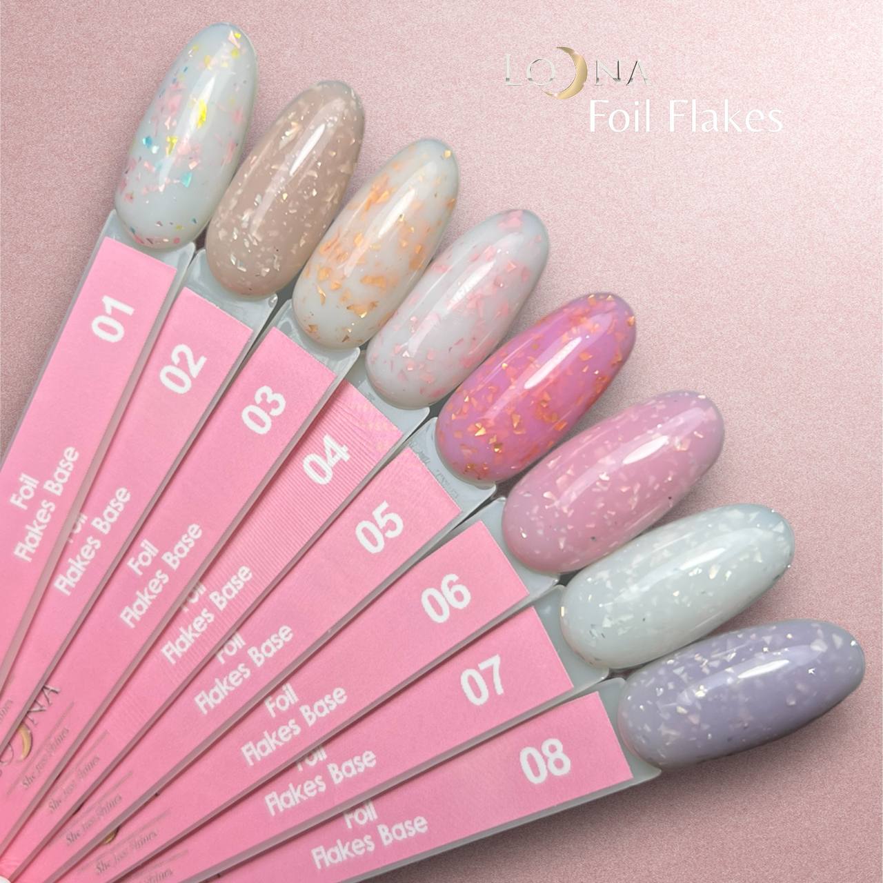 LOONA FOIL FLAKES RUBBER BASE 06