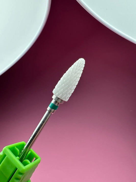 Ceramic removal nail bit CRC 01 Course Green for left-handed