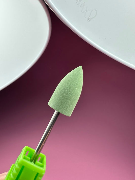 Silicone Polisher Bit SK214 2 Cone Green Soft