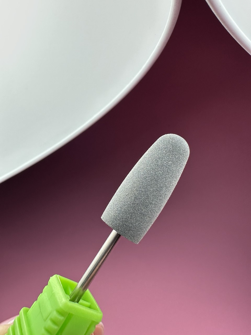 Silicone Polisher Bit SK202 2 Cone Rounded Grey Rough