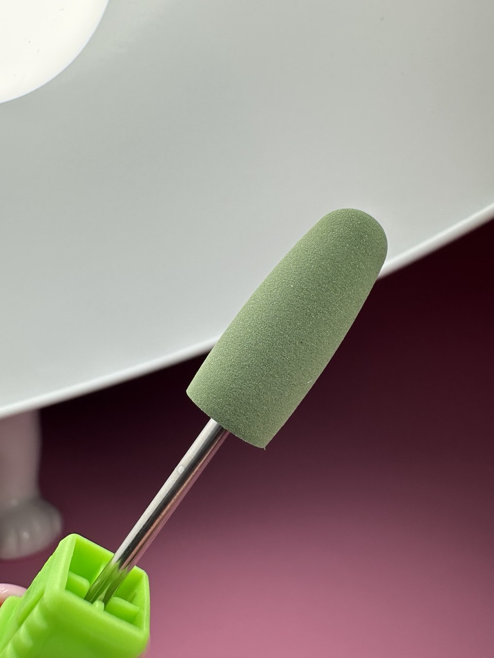 Silicone Polisher Bit SK202 3 Cone Rounded Green