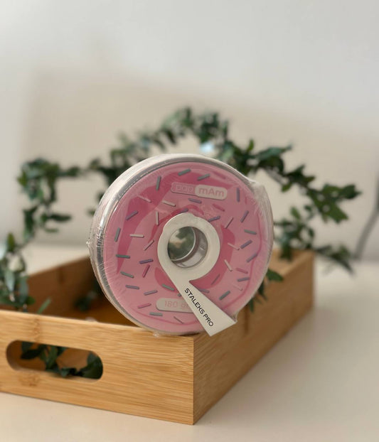 Disposable white abrasive tape papmAm EXPERT 180 grit in a plastic case