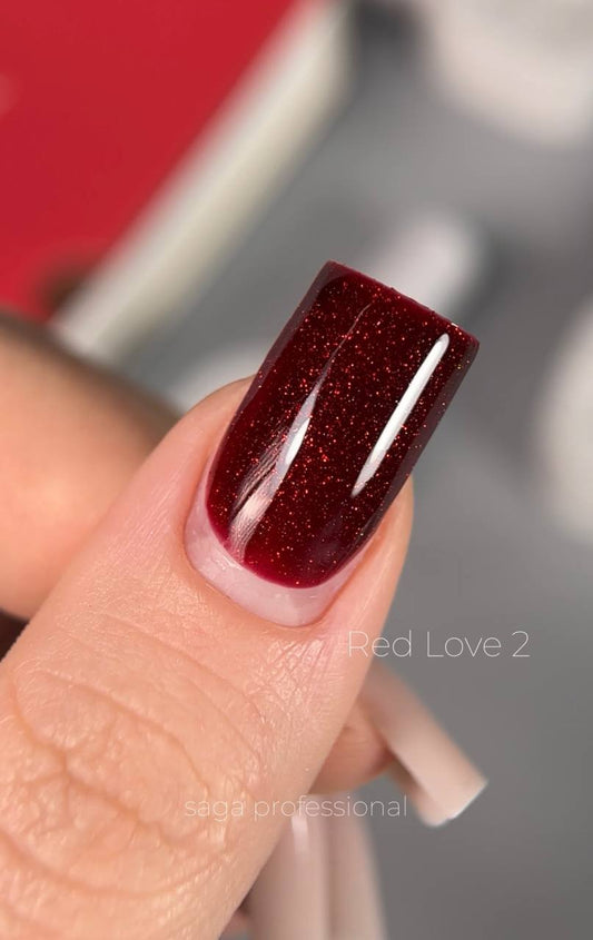 Saga Gel Polish Love Red 10 ml 02