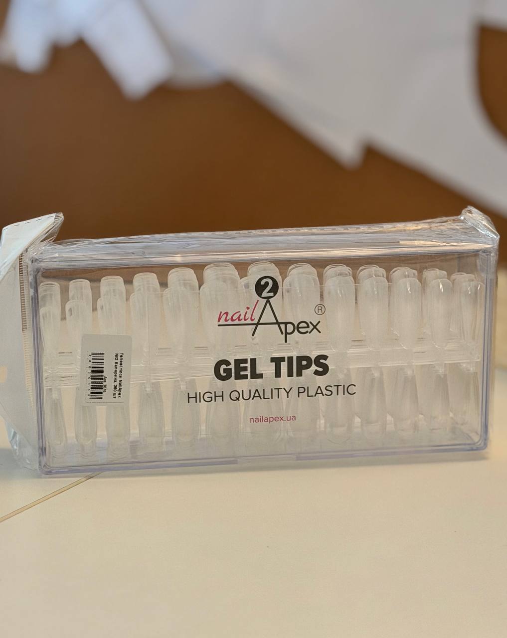 NailApex Gel Tips No. 2 Ballerina 360 pcs