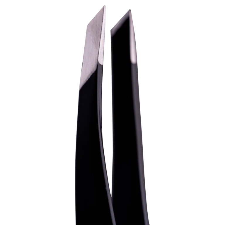 ZOLA Professional beveled tweezers for eyebrows BLACK