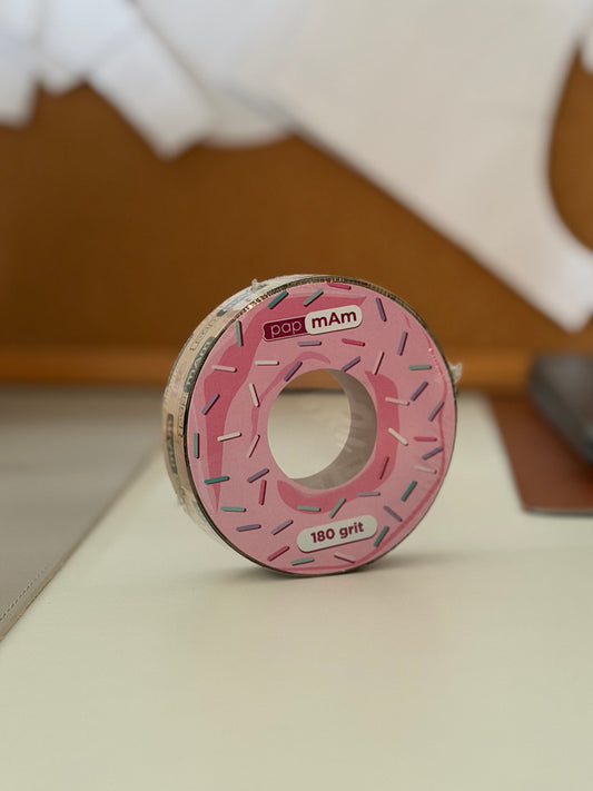 Disposable white abrasive tape papmAm EXPERT 180 grit without a plastic case