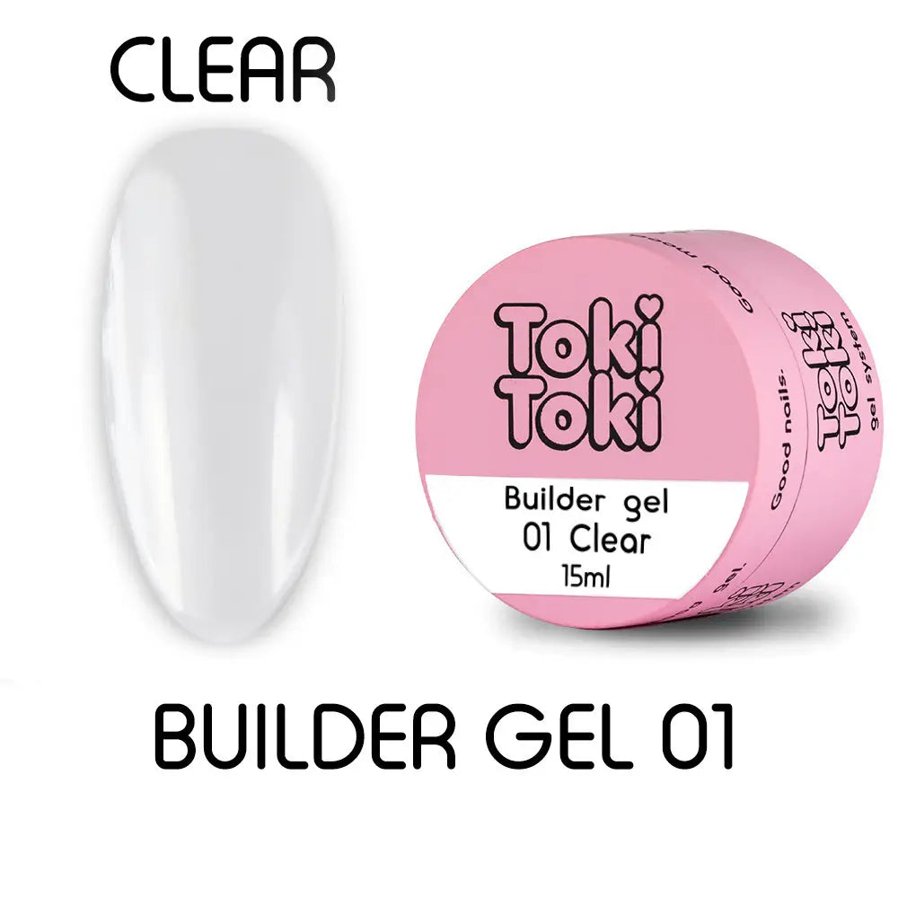 Toki Toki Builder Gel 15 ml Clear
