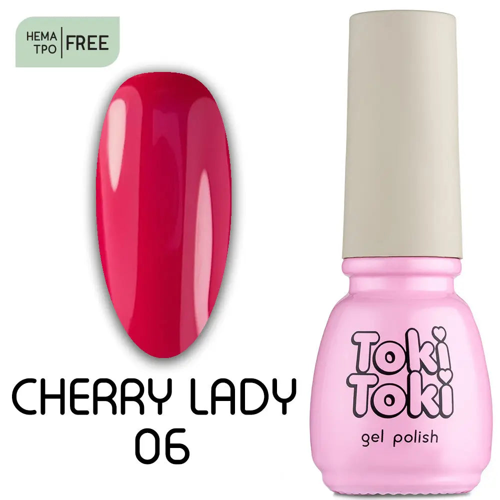Toki Toki Gel Polish 5 ml Cherry Lady 06