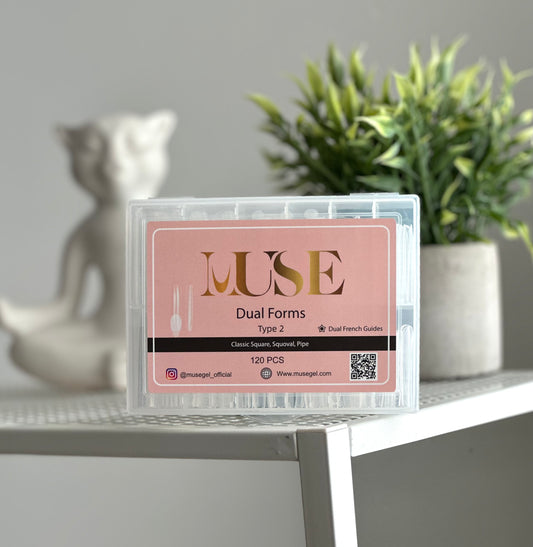 MUSE Universal Dual Forms Kit – Type 2 Classic Square, Squoval, Pipe + silicon Dual French guides