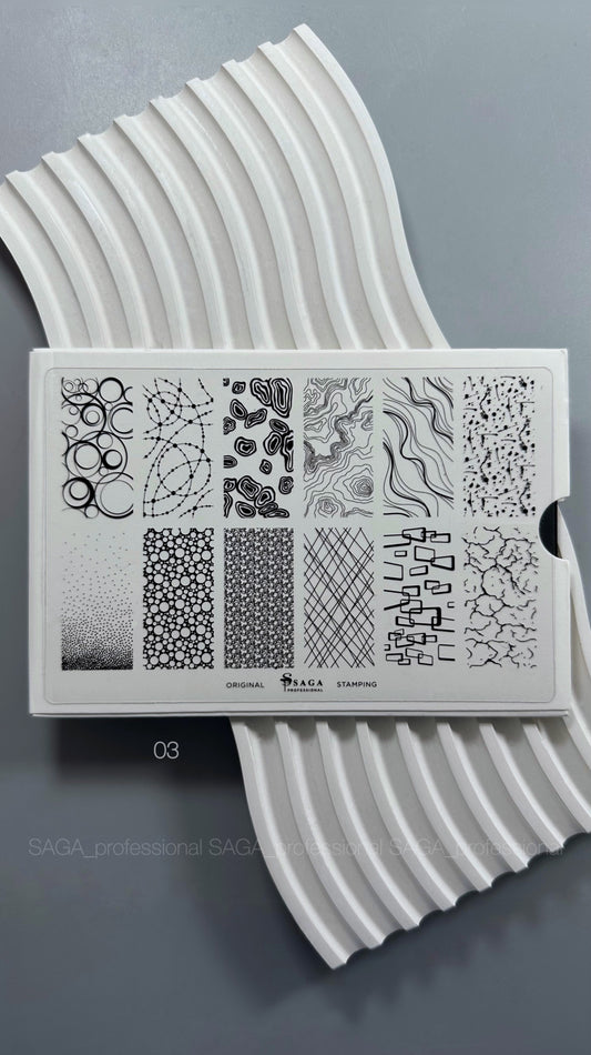 SAGA Stamping Plate 03 Abstractions