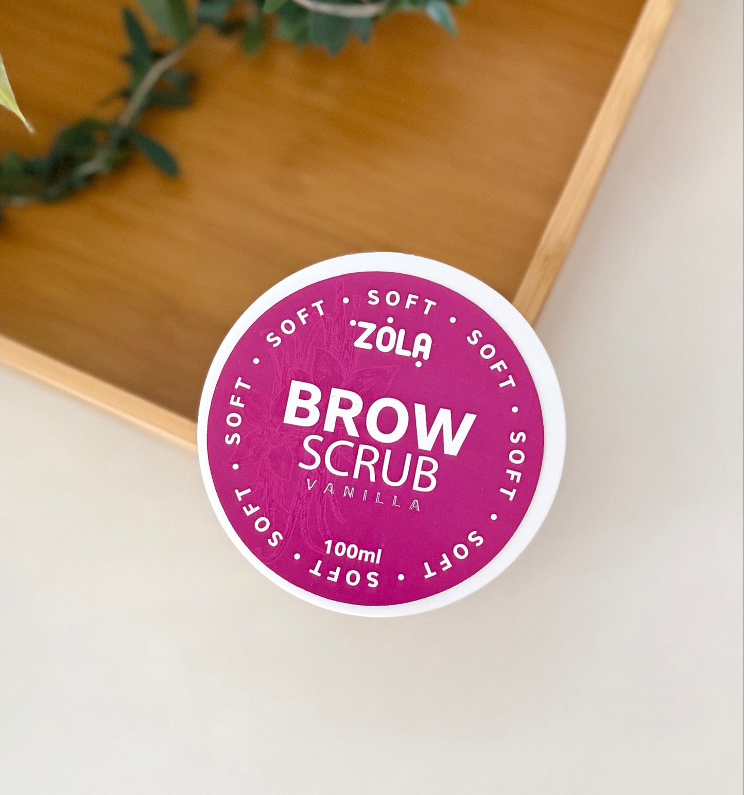 ZOLA EYEBROW SCRUB SOFT VANILLA 100 ML
