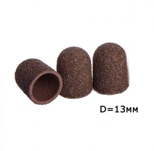 CHIYAN Cap Sand Brown 13mm 80 grit 10 pcs/pack