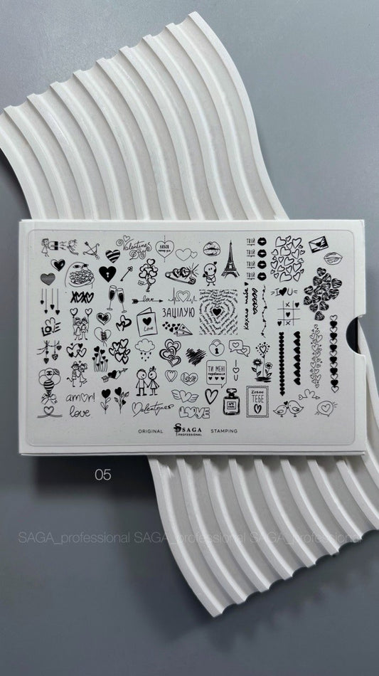 SAGA Stamping Plate 05 Love