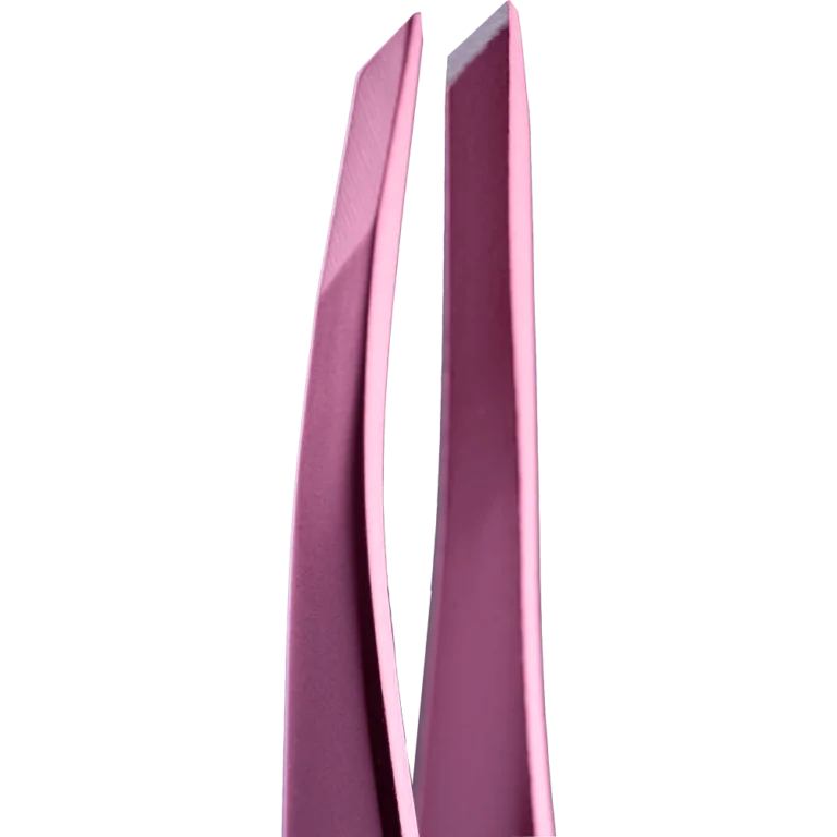 ZOLA Professional beveled tweezers for eyebrows LIGHT PINK